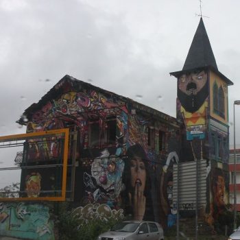 Veel grafitti in Olhao